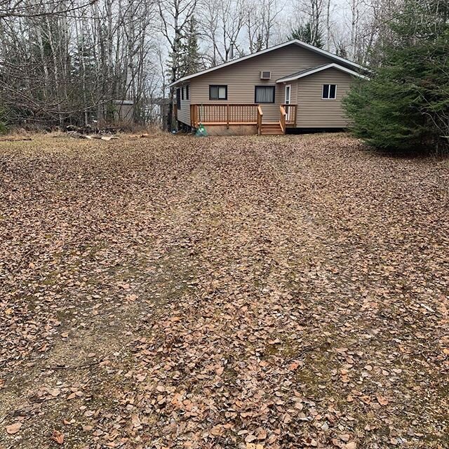 Swipe Right. Spring Cleanup complete for this cottage on the south shore road