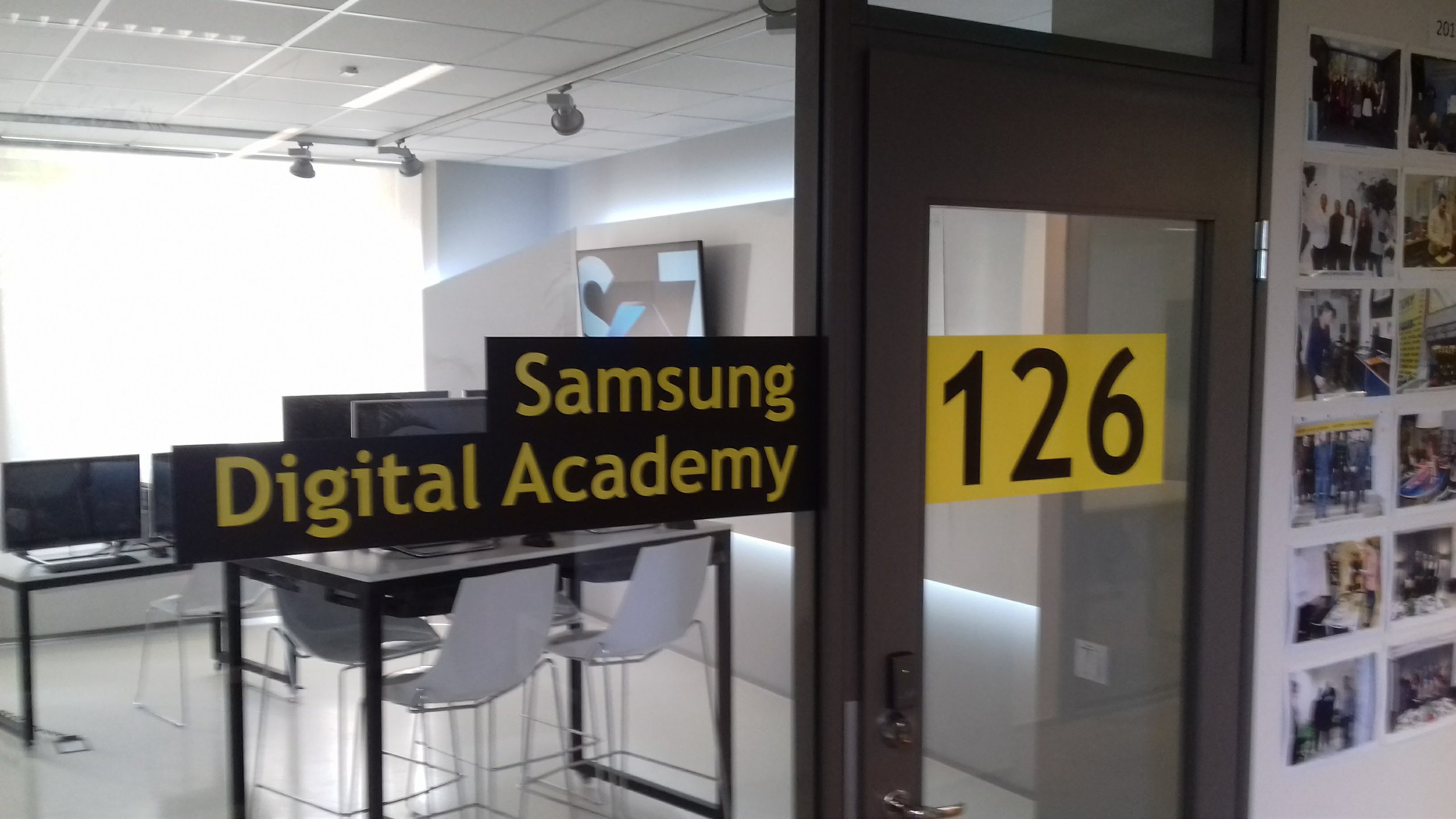 Another telecoms company sponsors a training room.