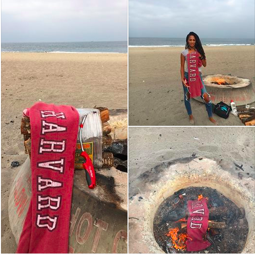 This Rape Survivor Burned Her Harvard Sweatpants To Protest Its Handling Of Her Assault