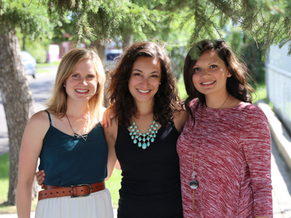 August 2016 - Calgary, AB From left to right: Kirsten Oilund, Lesley Perez & Serena Anthony