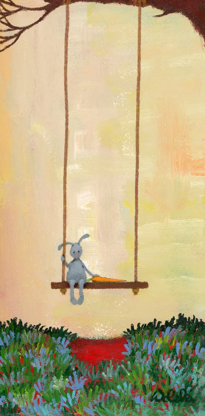 MWOL-Rabbit on swing yellow"Saving You A Seat".jpg
