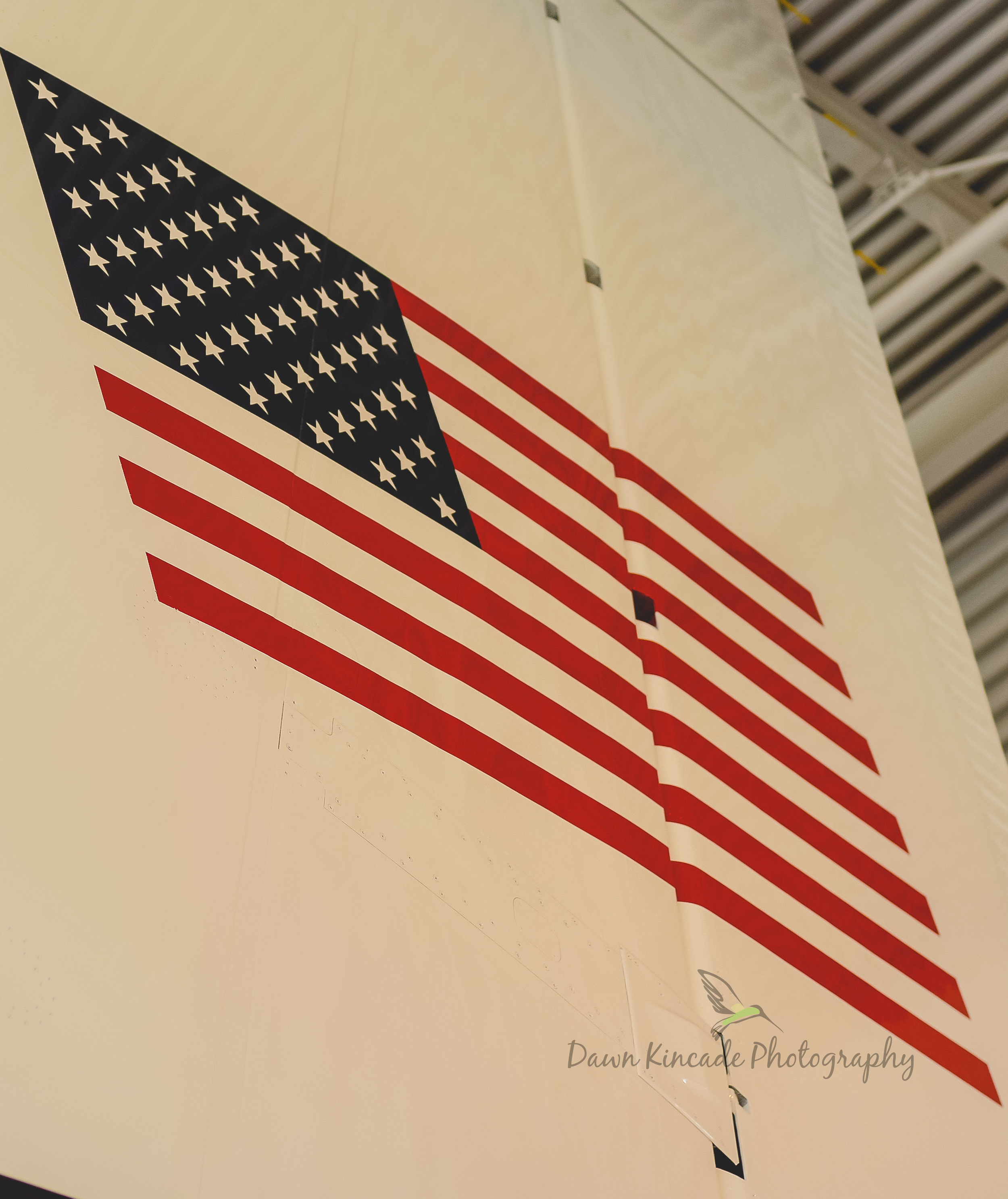 The Flag on the Tail of Air Force One at The Reagan Library