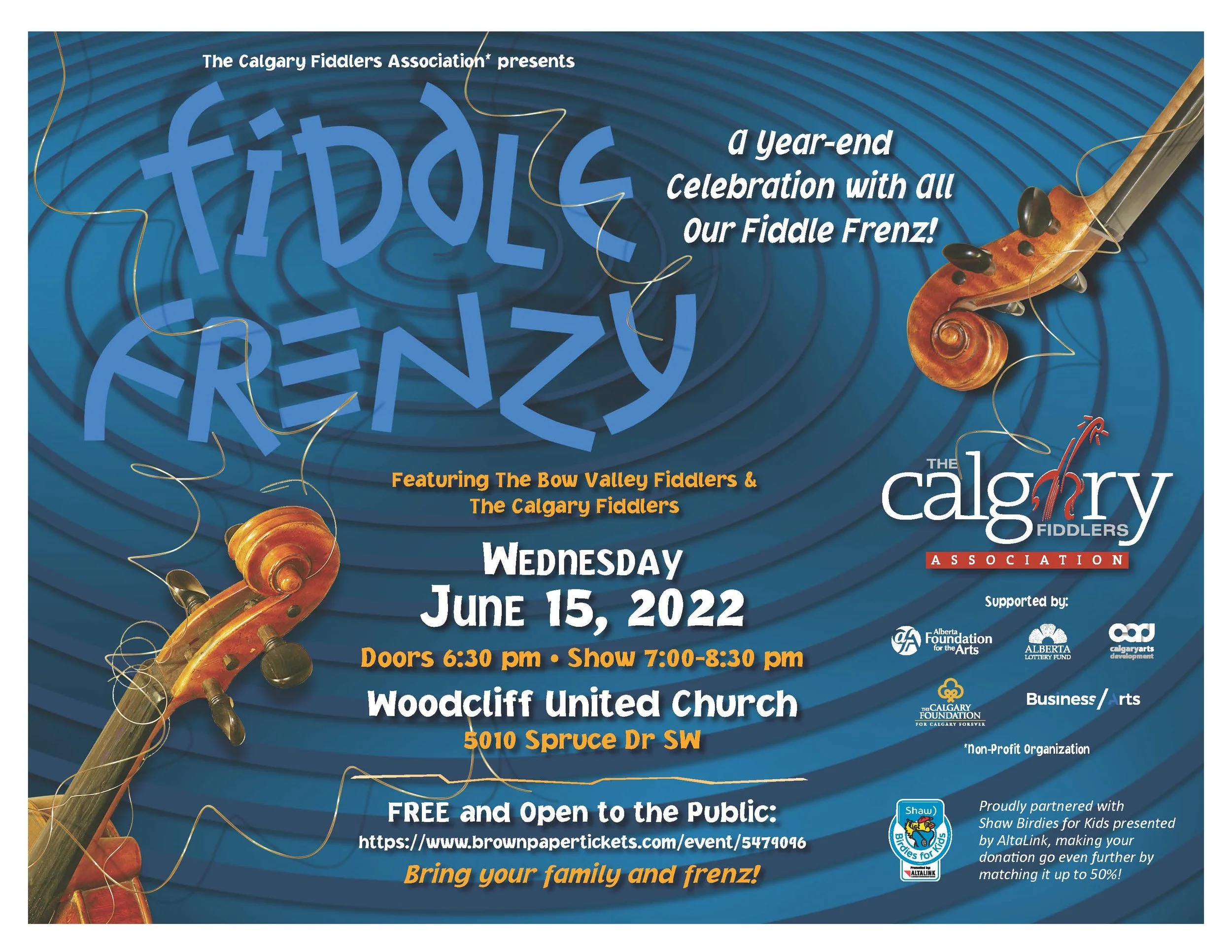 Fiddle Frenzy - Year-end Recital for Bow Valley & Calgary Fiddlers