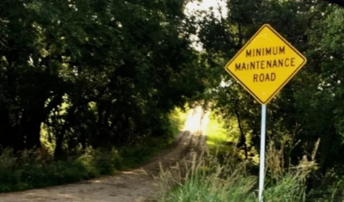 Sign says "Things are about to get exciting"