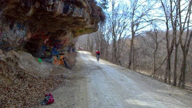 One of the many beautiful roads of the Dairy Roubaix