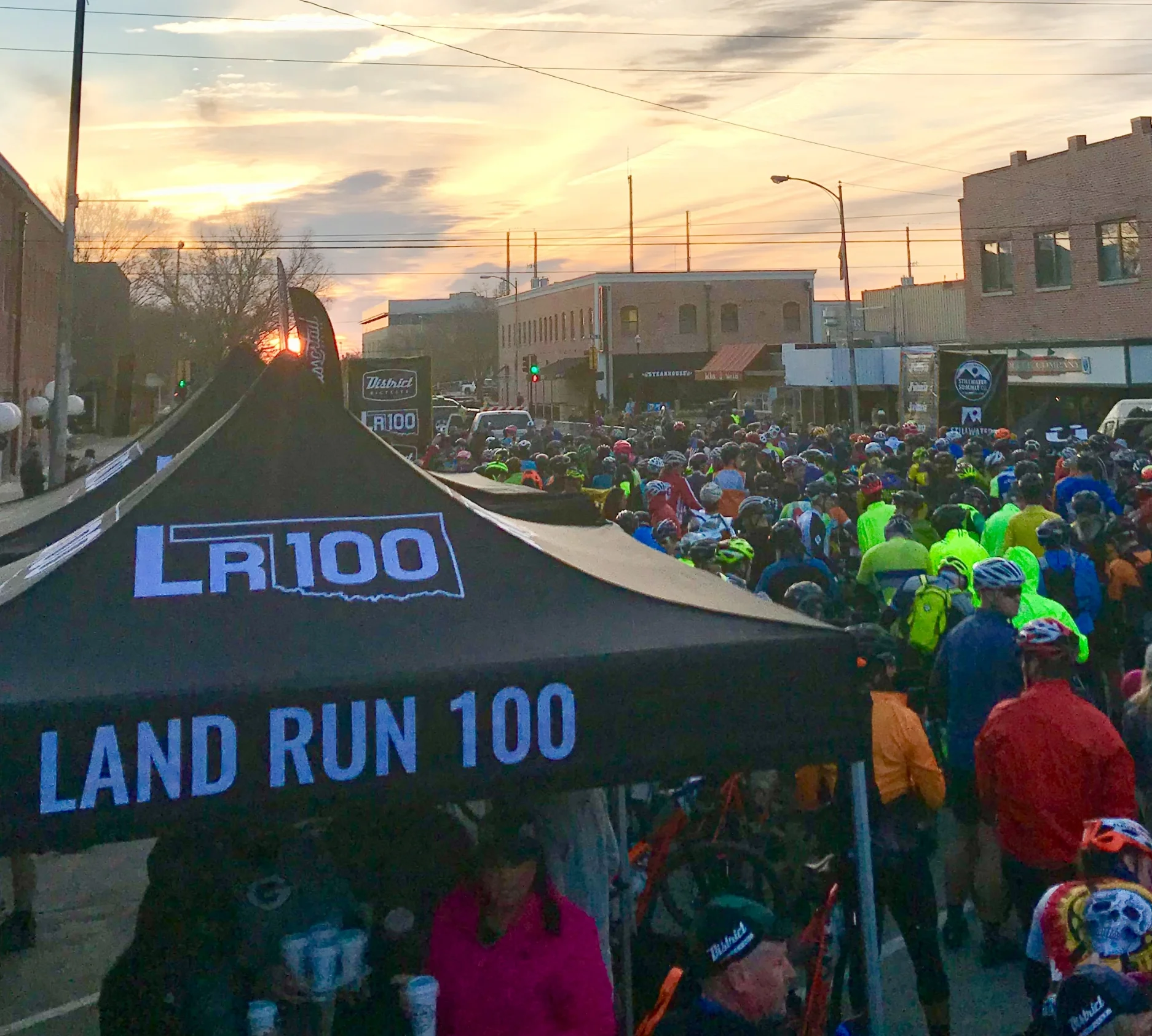 Lining up for the start, high on anticipation and adrenaline