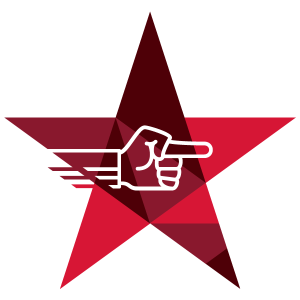 Illustration of a hand pointing