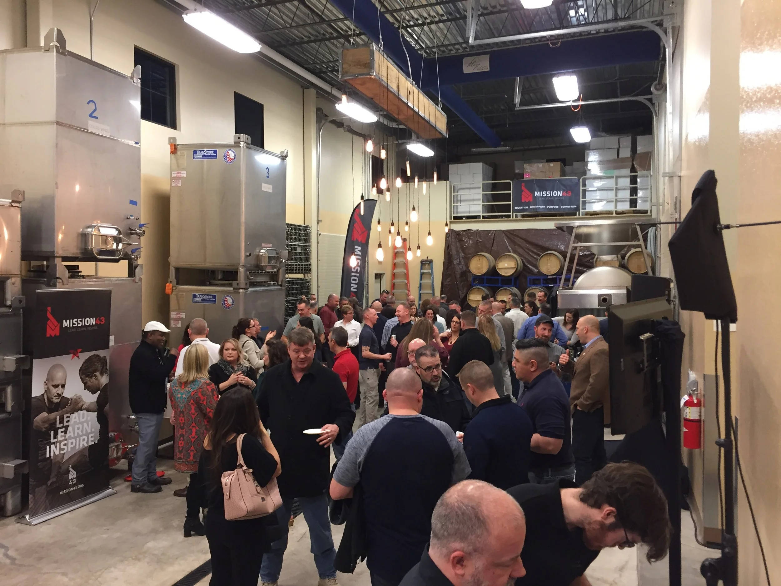 Idaho National Guard Reception in the Telaya Winery "Production Room"