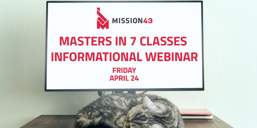Masters in 7 Classes Informational Webinar