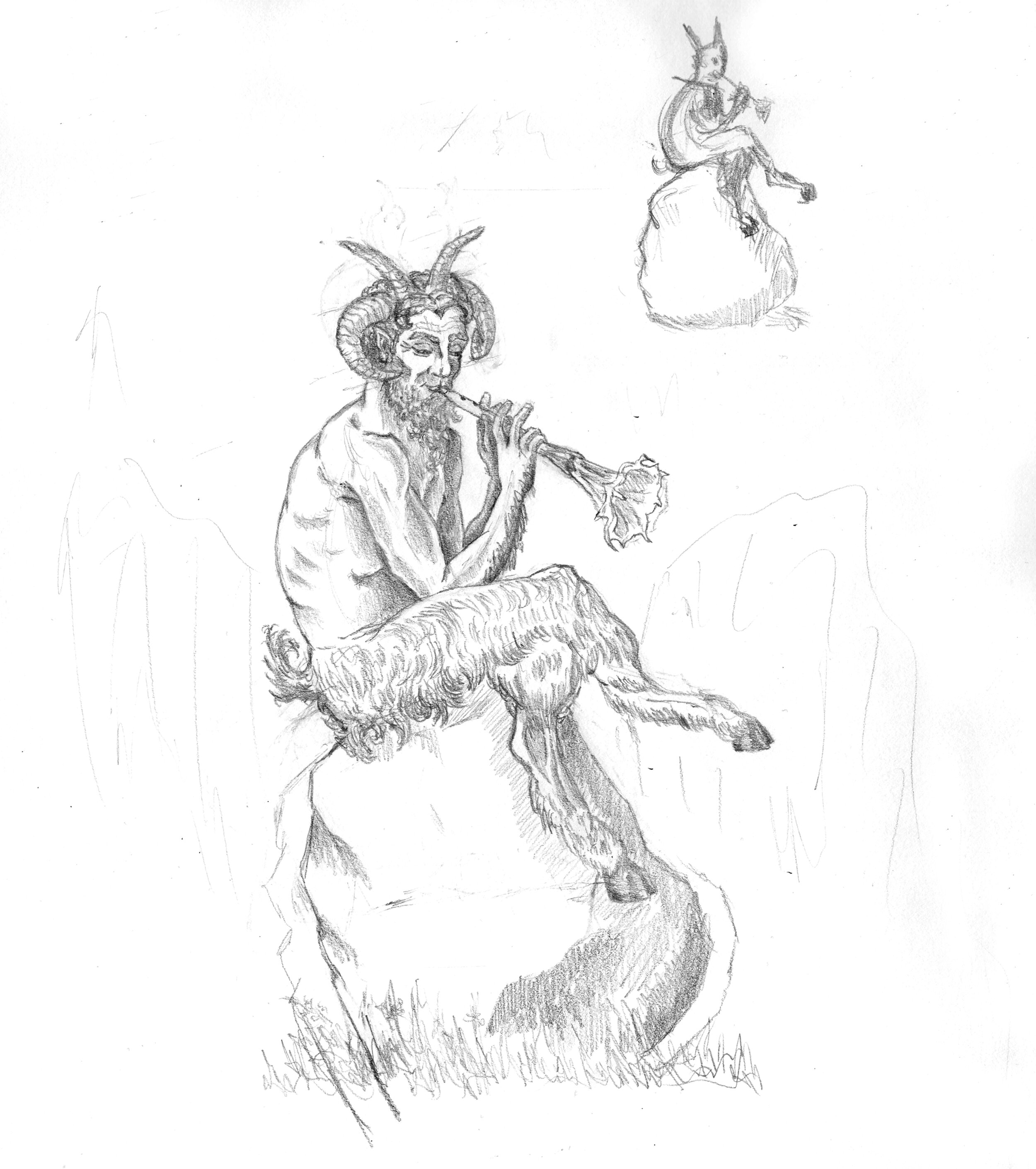 Devil's Trumpet Sketch. 2019.