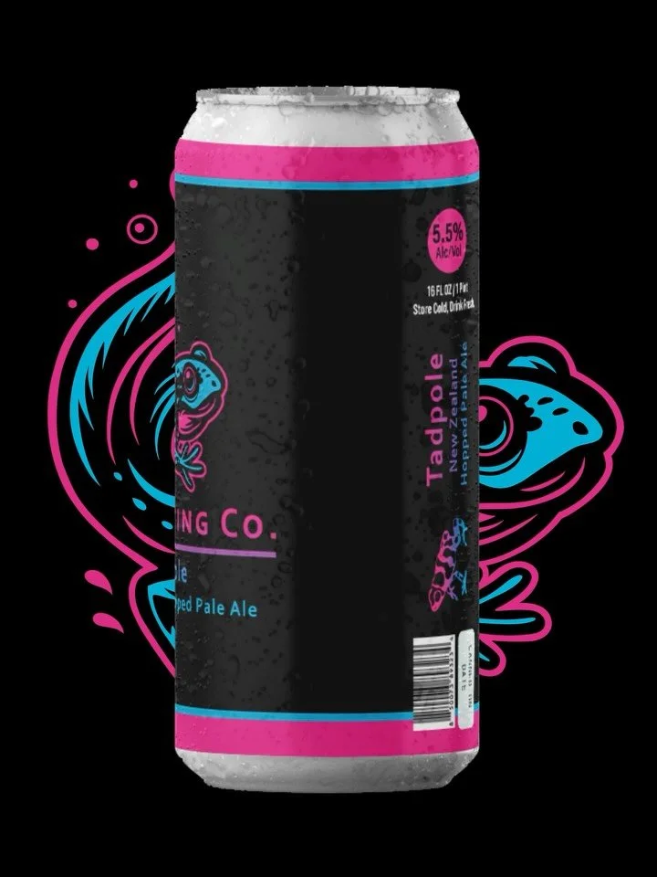 Here&rsquo;s a fun little graphic I designed for Tadpole Pale Ale, brewed by @toxbrewing! 🐸 Tadpole is now the first in line of the Dart Frog IPA series...after all, Triple Dart has to start somewhere...

There&rsquo;s also a couple beautiful photos