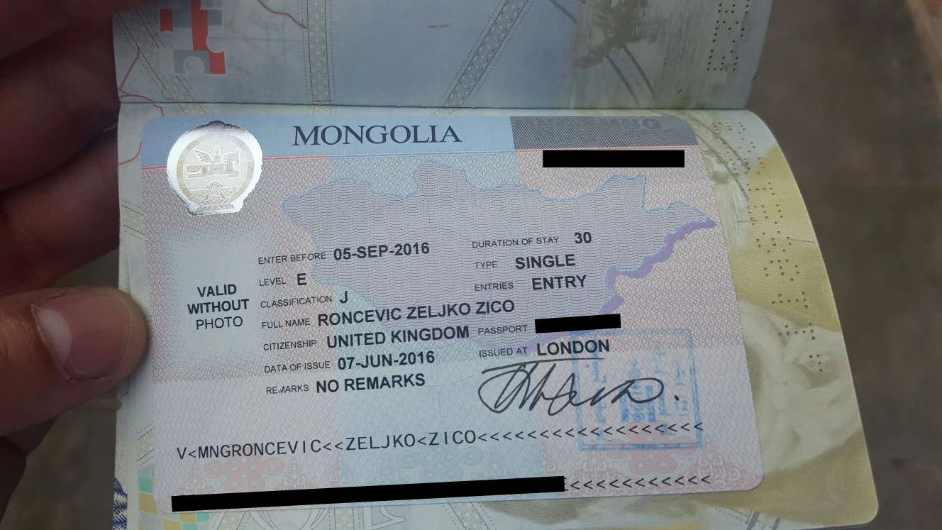 Zico's Mongol Visa