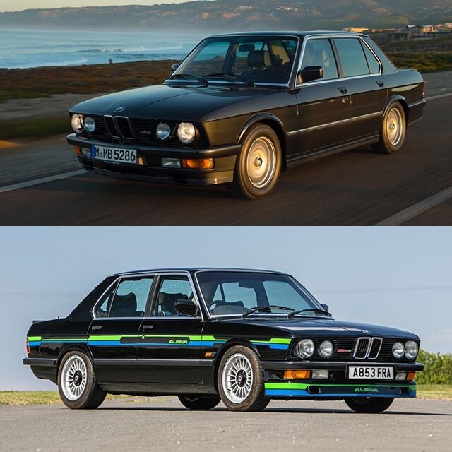 Lot of debate yesterday around E28 Alpina B9 3.5 or E28 M5 - therefore had to share this wonderful series of photos 😍 
______________________________________________⁠
Classic Bahnstormers - 70&rsquo;s, 80&rsquo;s, 90&rsquo;s BMW specialist.⁠
@classi