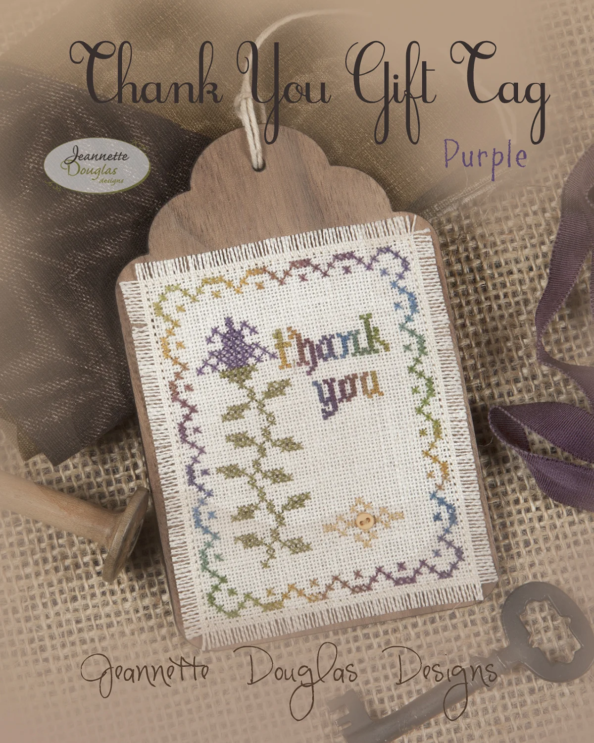 Thank You Gift Tag - Purple