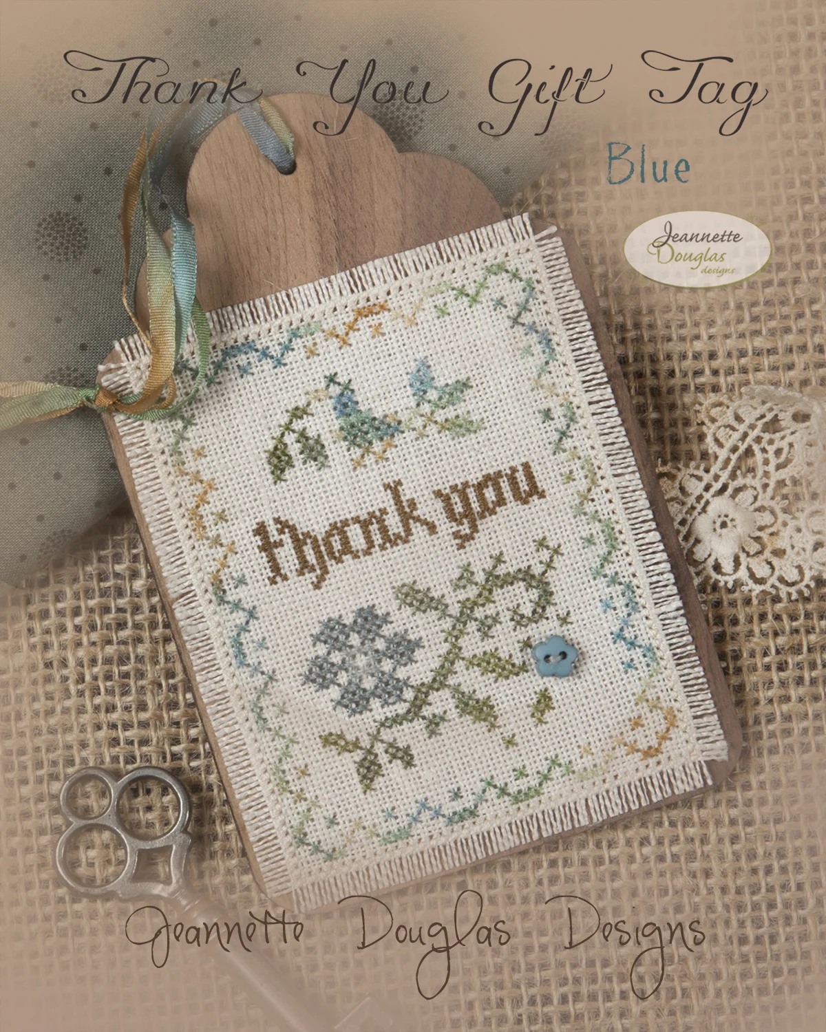 Thank You Gift Tag - Blue