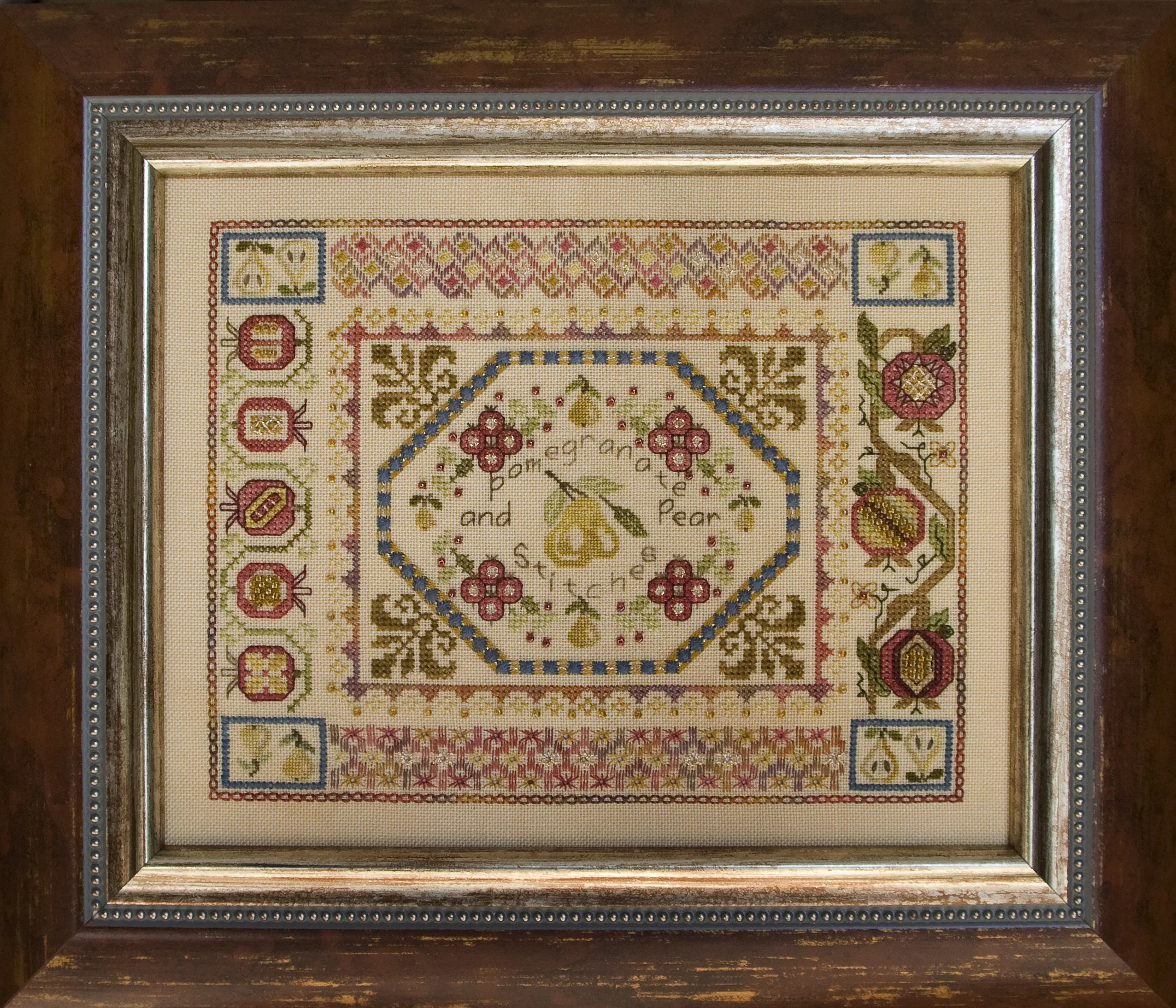Stitches Series - Pomegranate & Pear Stitches
