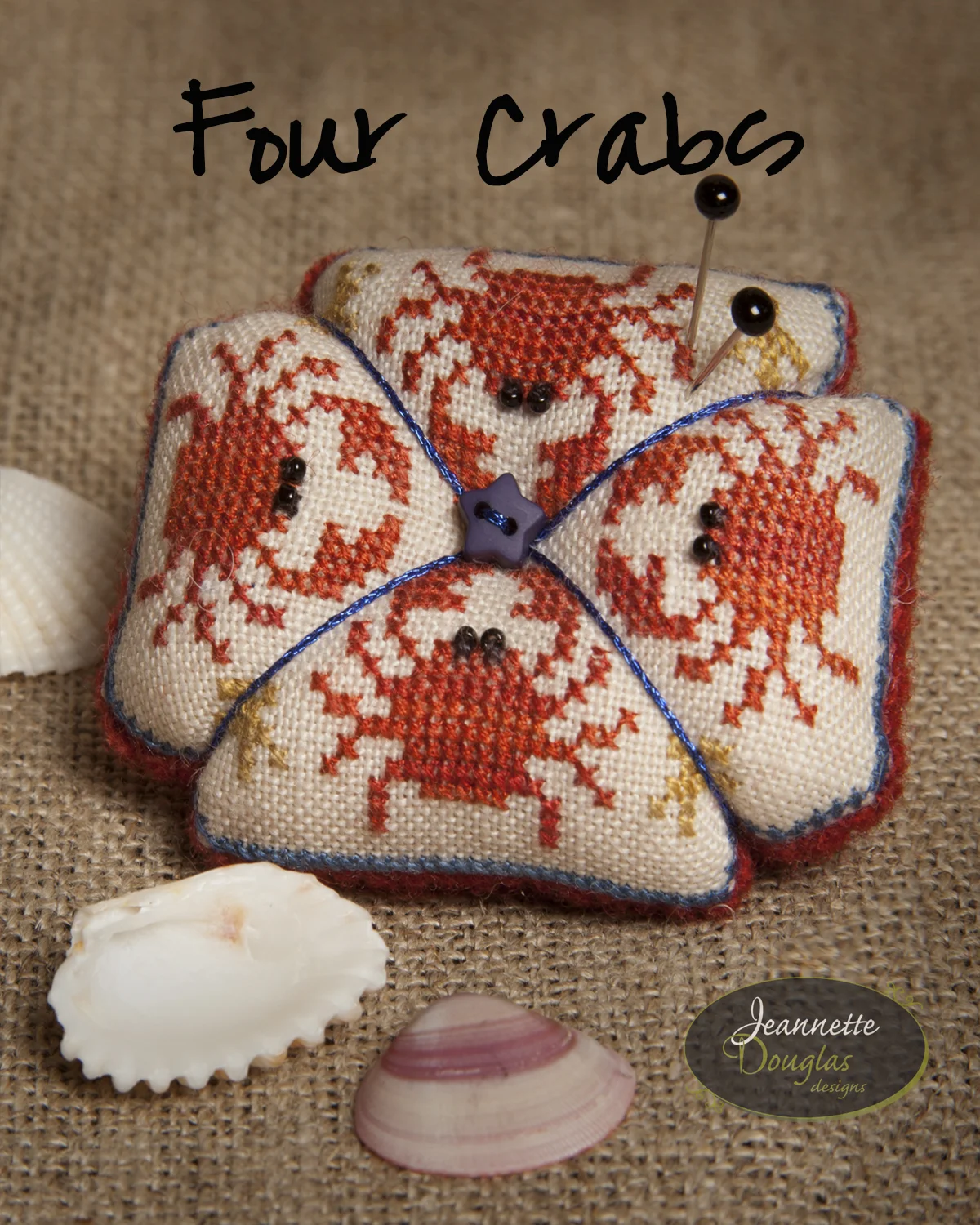 Four Crabs Pyn Pillow