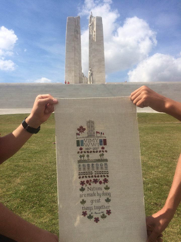 Stitched Vimy at Vimy ridge in front of Monument.jpg