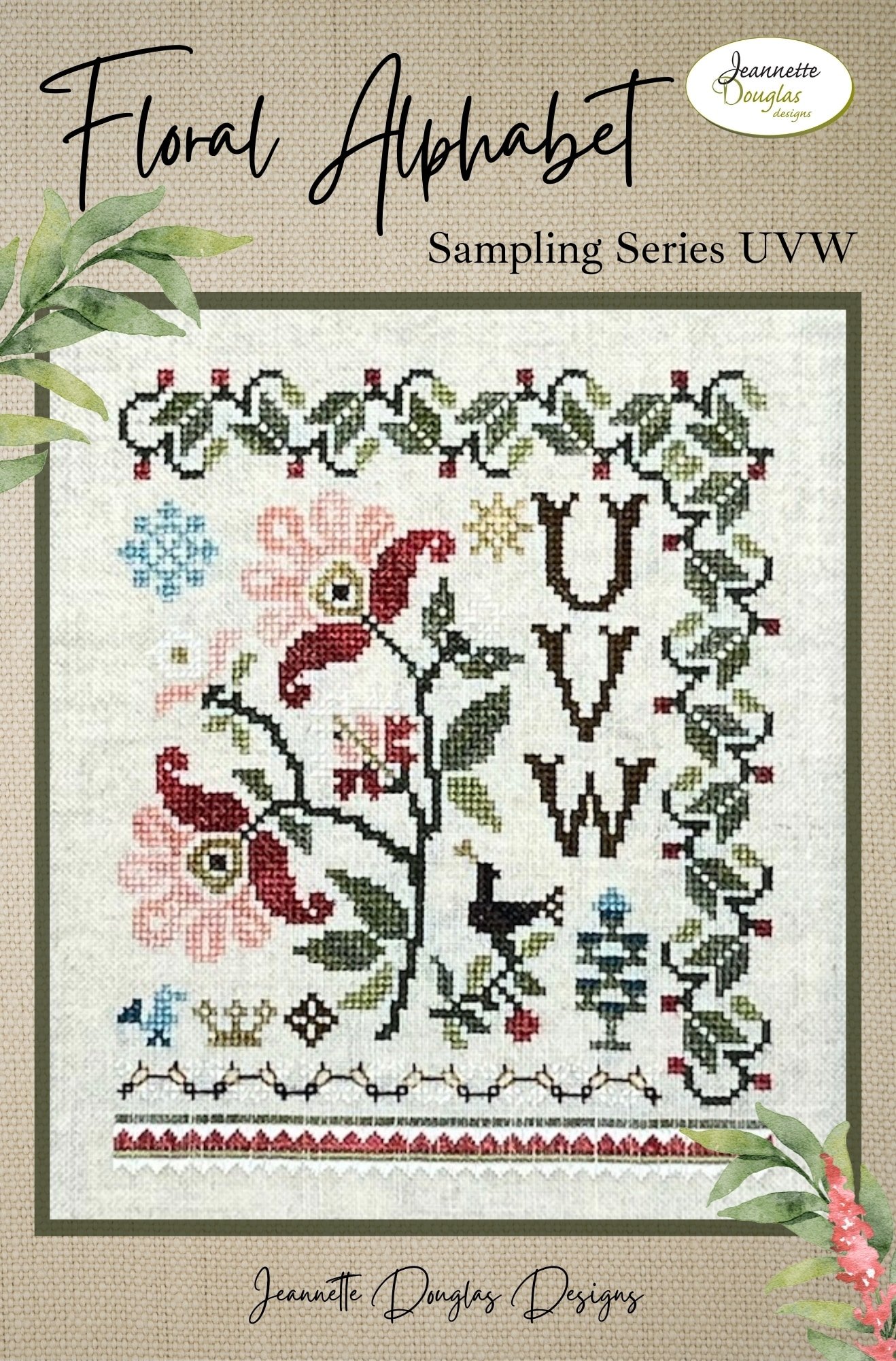*NEW* Floral Alphabet Sampling Series: UVW