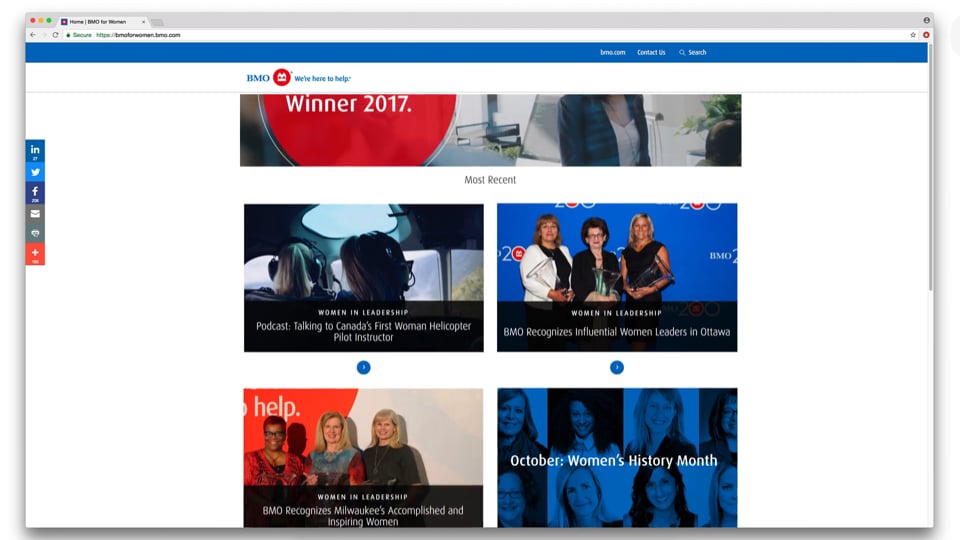 BMO Celebrating Women - Case Study