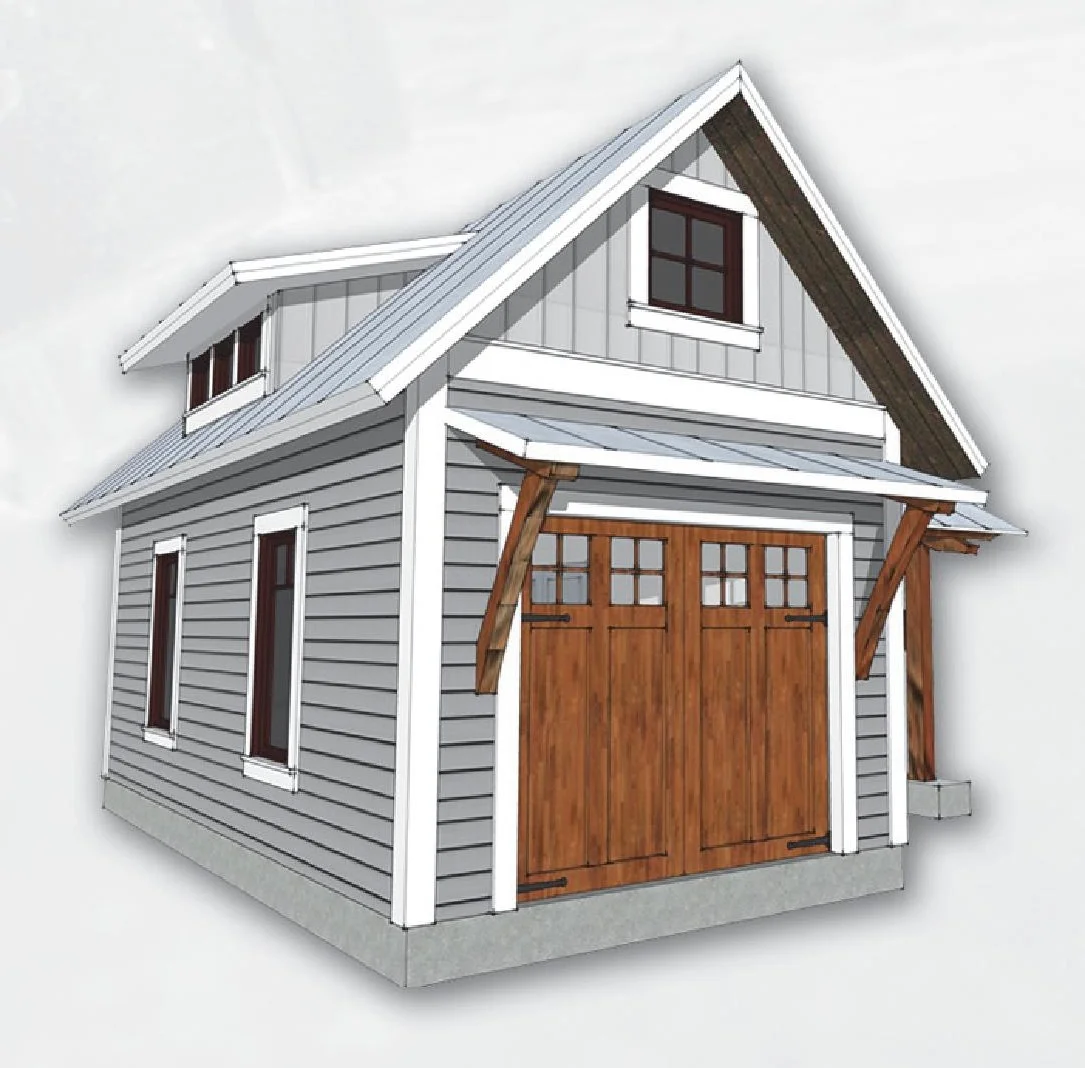 Single Timberbuilt Garage With Carport Sq Ft 267 Fox Custom