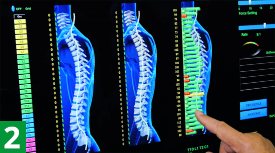 Patients often feel greatly reduced pain in three or four visits.