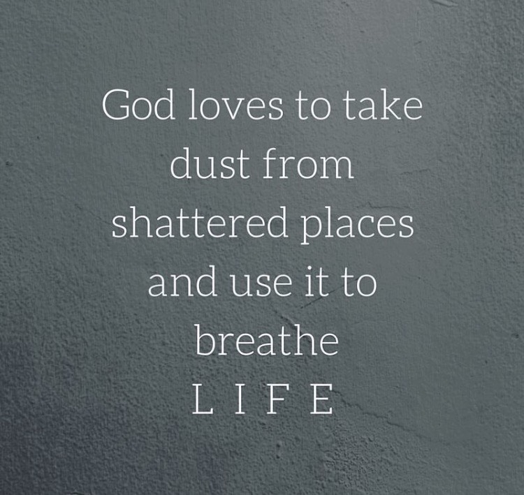 Lysa Terkeurst of Proverbs 31 Ministries gave us a beautiful reminder of the hope in Genesis 2:7 - that our Lord loves to work in and through the dust (and that includes dust from the seemingly shattered pieces of our lives) to reveal His Beauty and make Himself known!