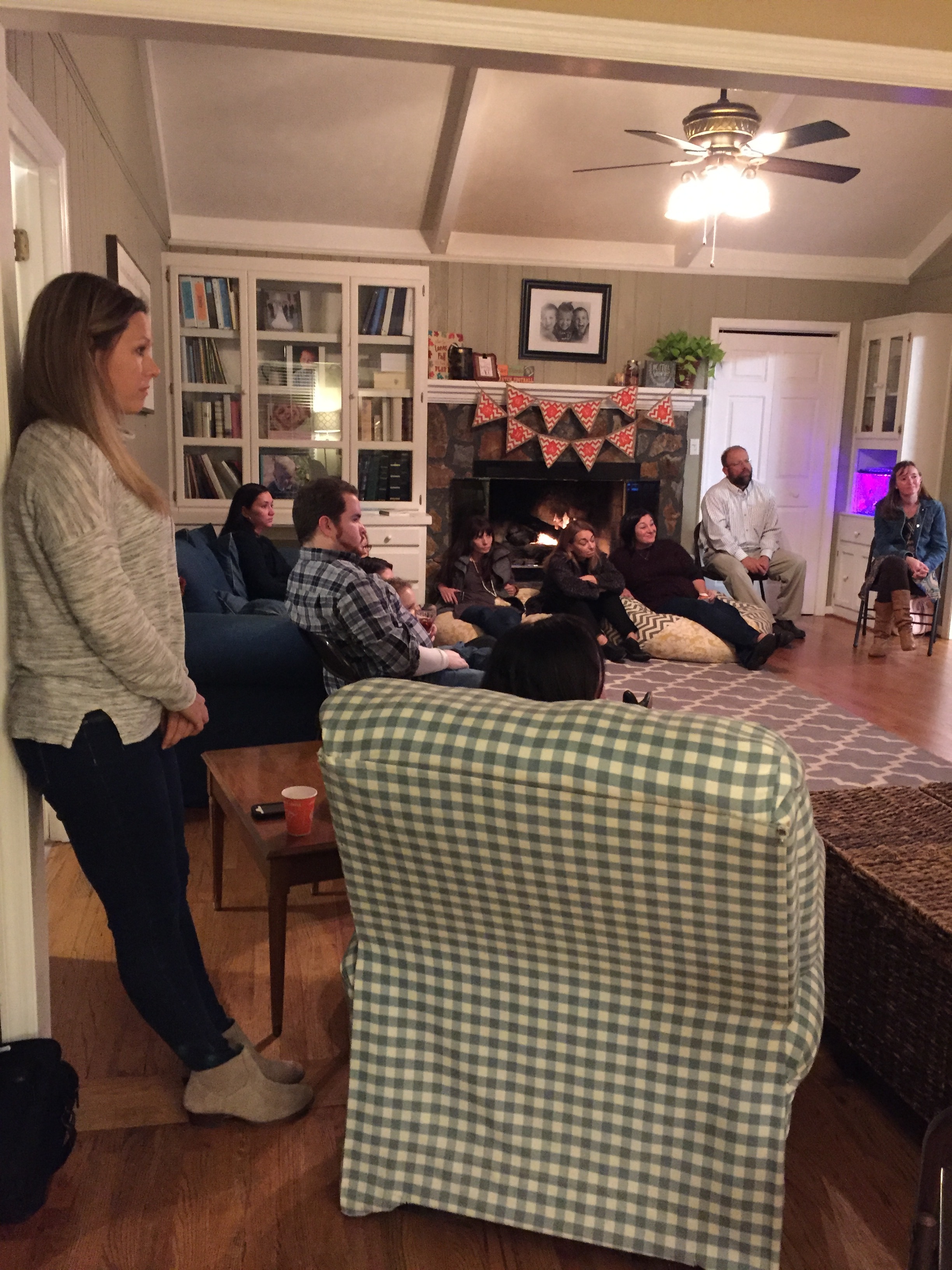 Some of our Church Advocates gathering around the fire to tell encouraging stories of how they have seen God work in the lives of others through the ministries they help lead!