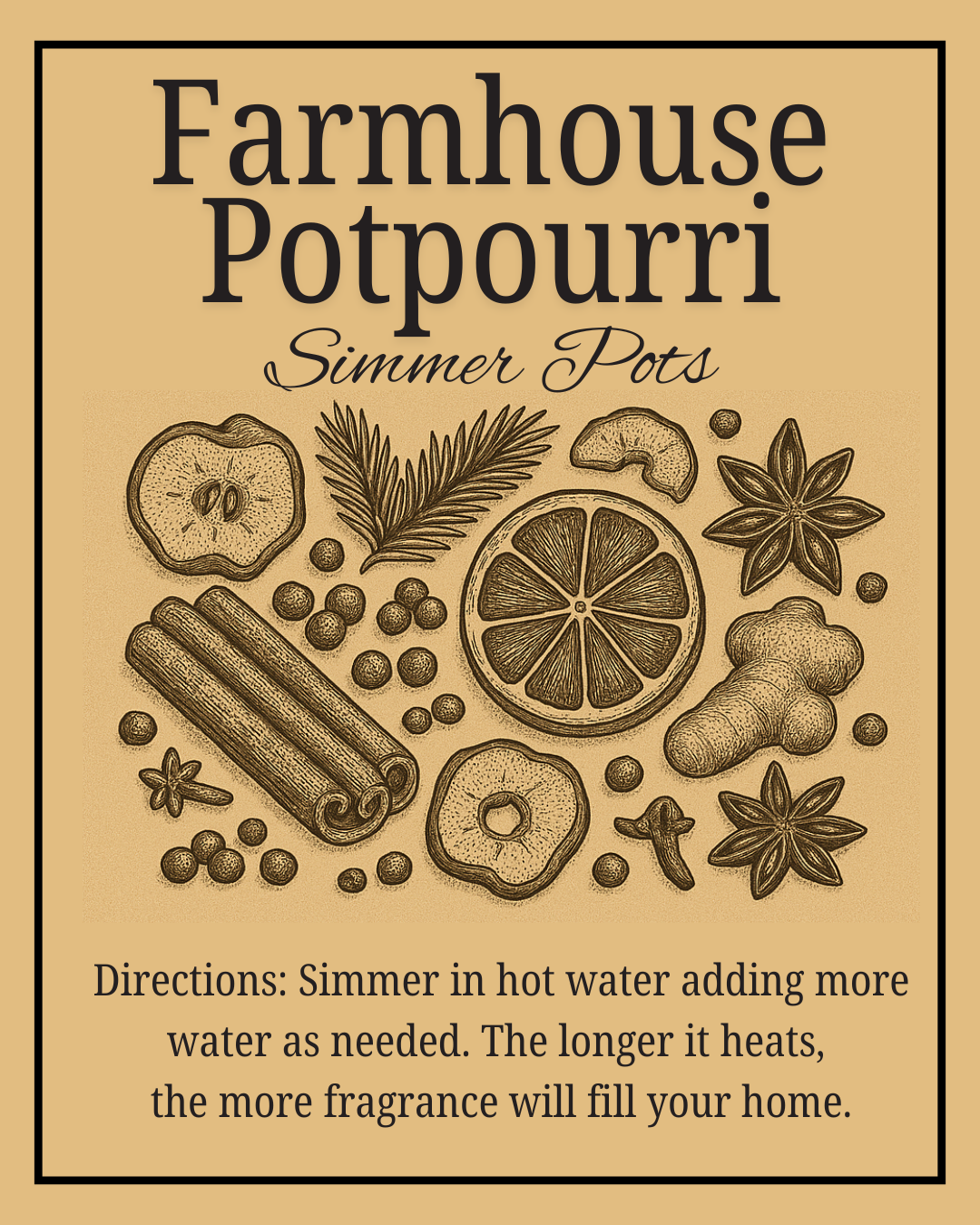 Farmhouse Potpourri Simmer Pots