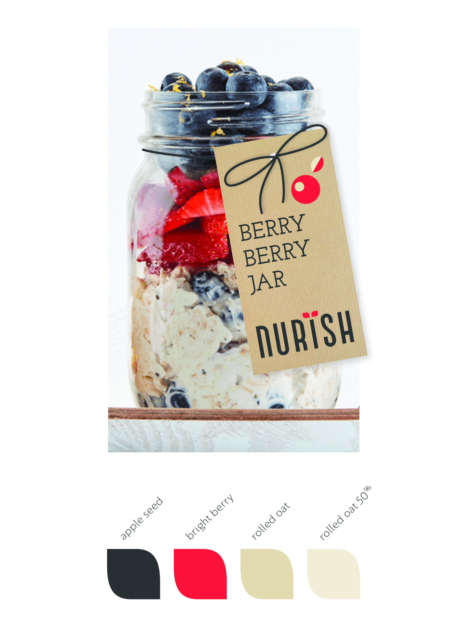 Jar mockup and color palette