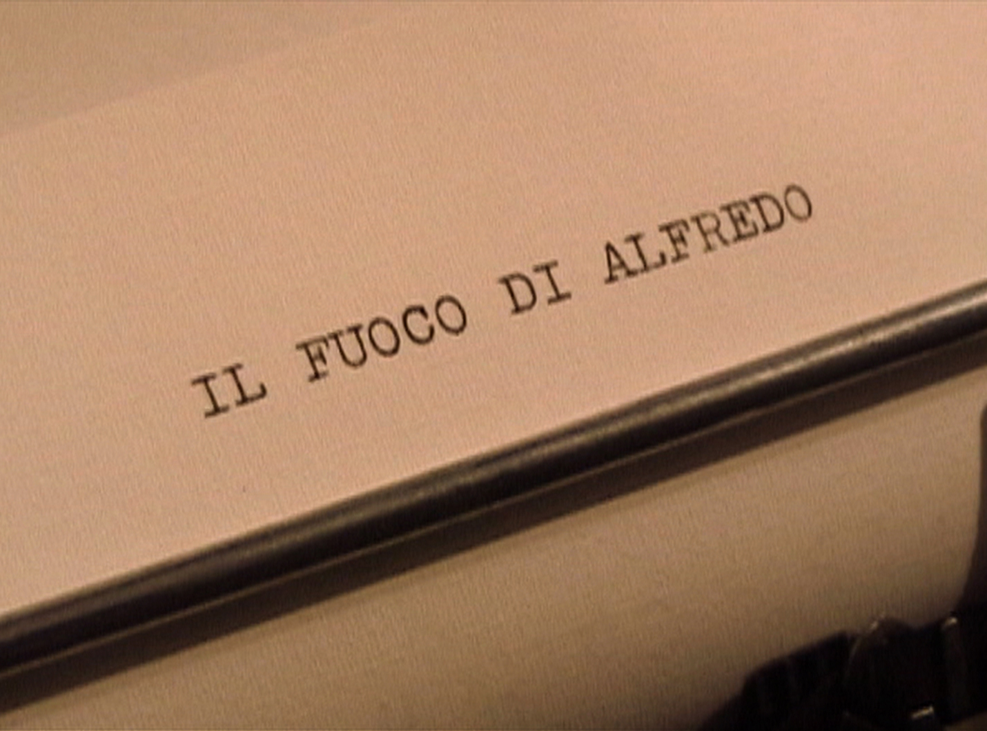 Il Fuoco di Alfredo, titolo