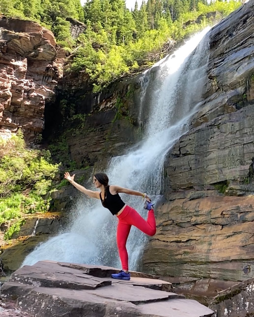 I know exactly how cliche it is to post a picture of yourself doing a yoga pose in front of a waterfall on the top of a mountain. I regret to inform you I do not care. #tellurideyogafestival