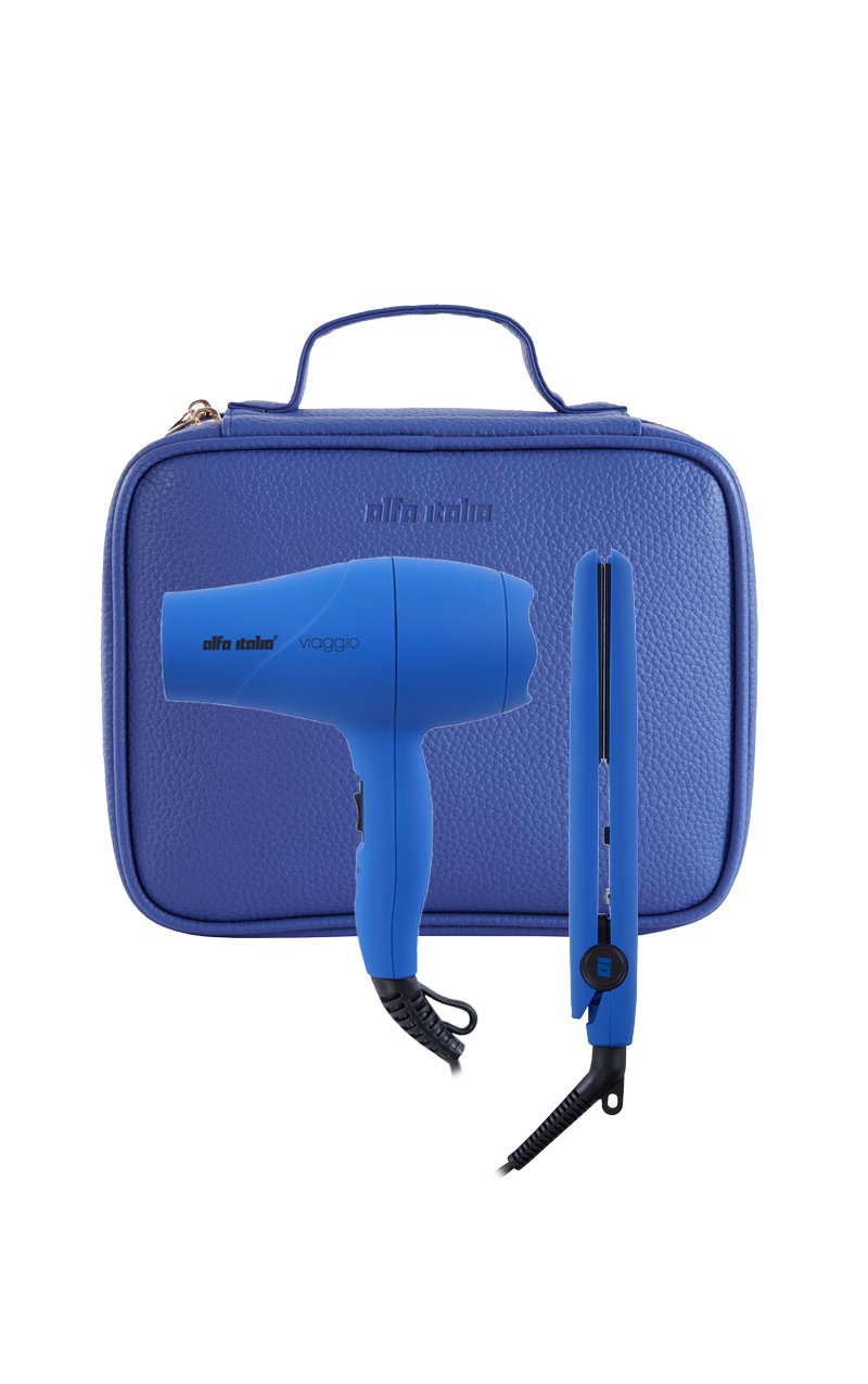 Viaggio Travel Styling Kit SS22 - Azzurro — Alfa Italia Pro Hair Styling  Tools