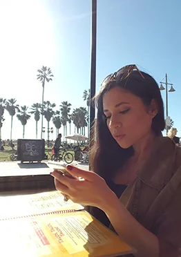 Nancy at The Sidewalk Cafe (Venice Beach, California)