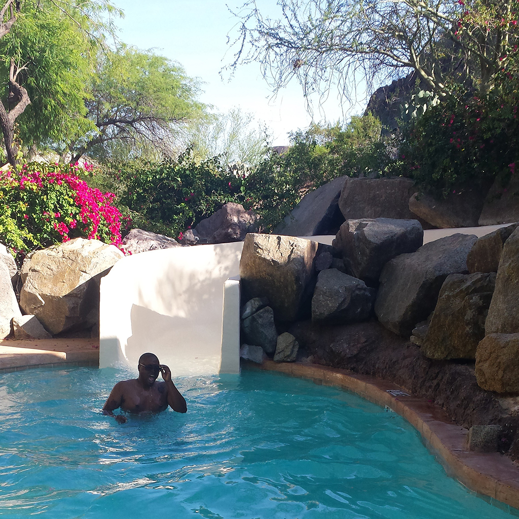 The Buttes Resort water slide