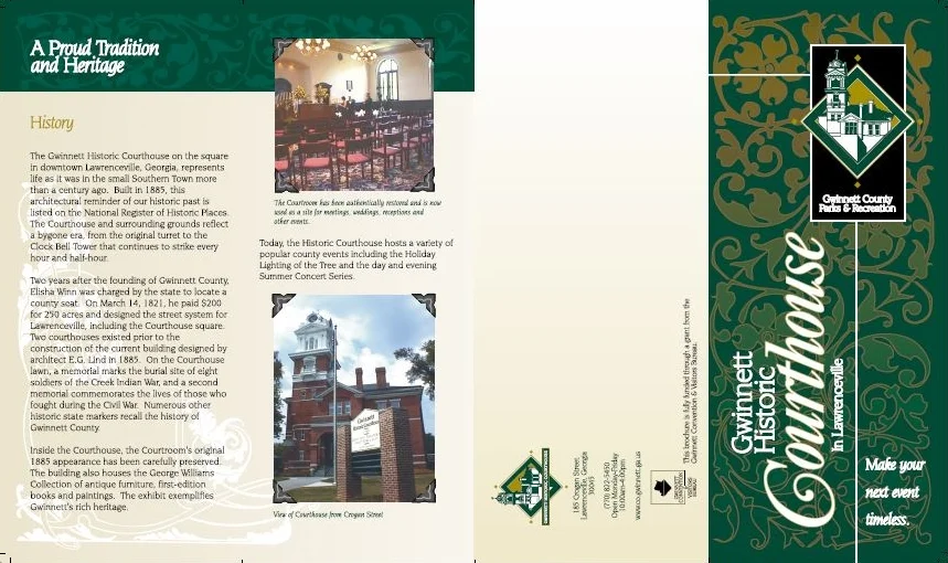 Gwinnett County Courthouse Guest Brochure--Exterior