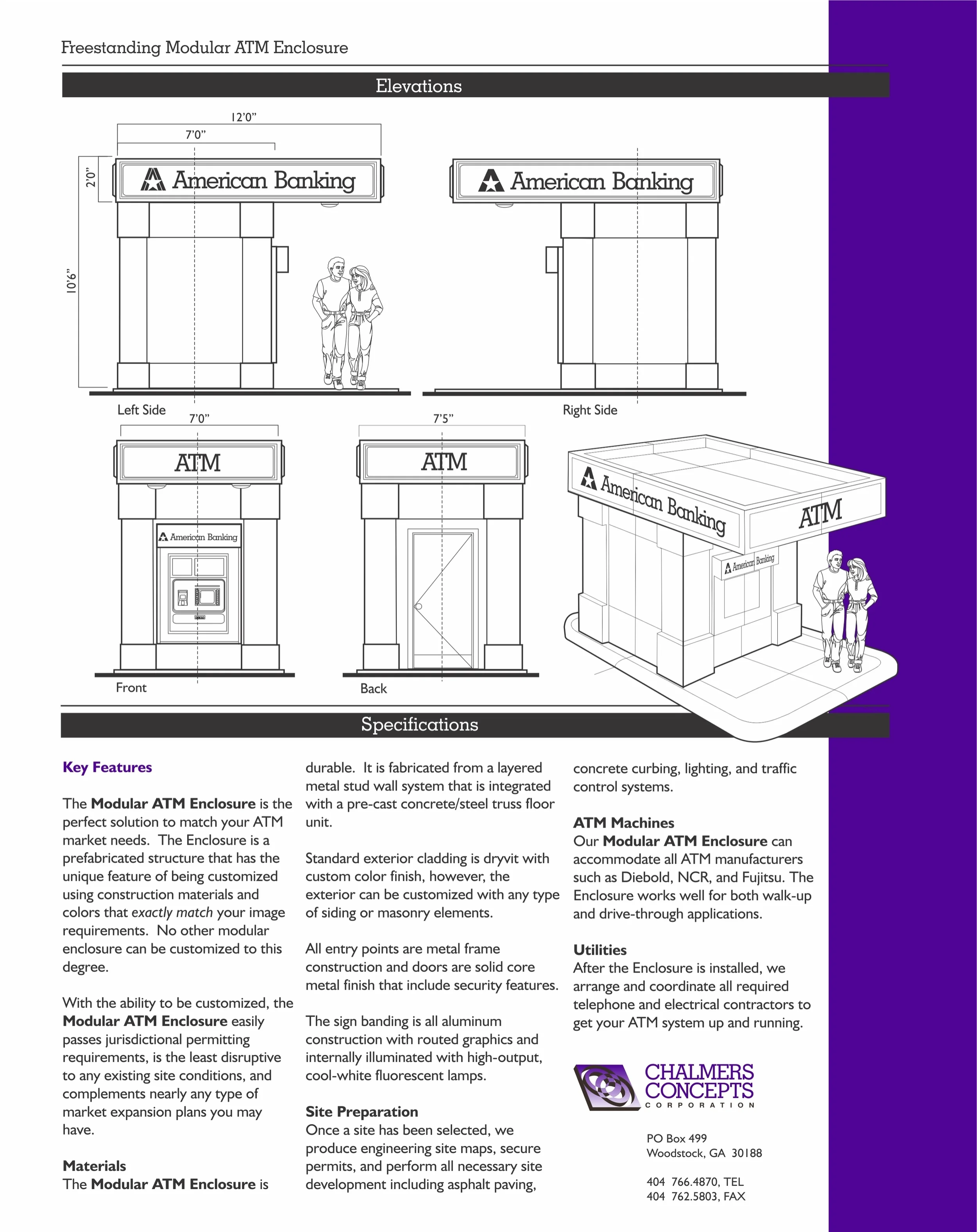 Chalmers Concepts Corporation--Focus Handout--BACK