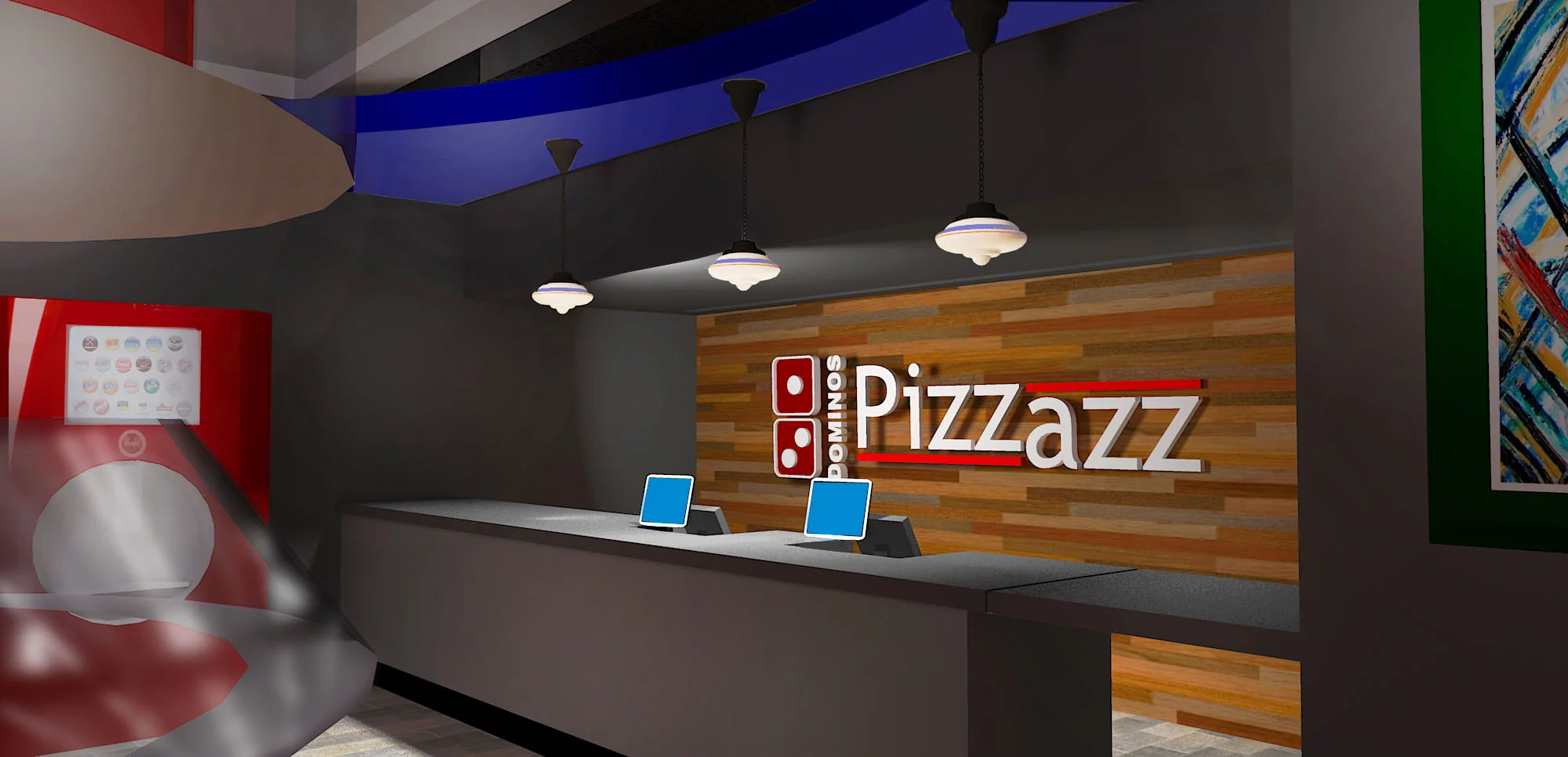 Dominos Pizzazz Prototype Restaurant