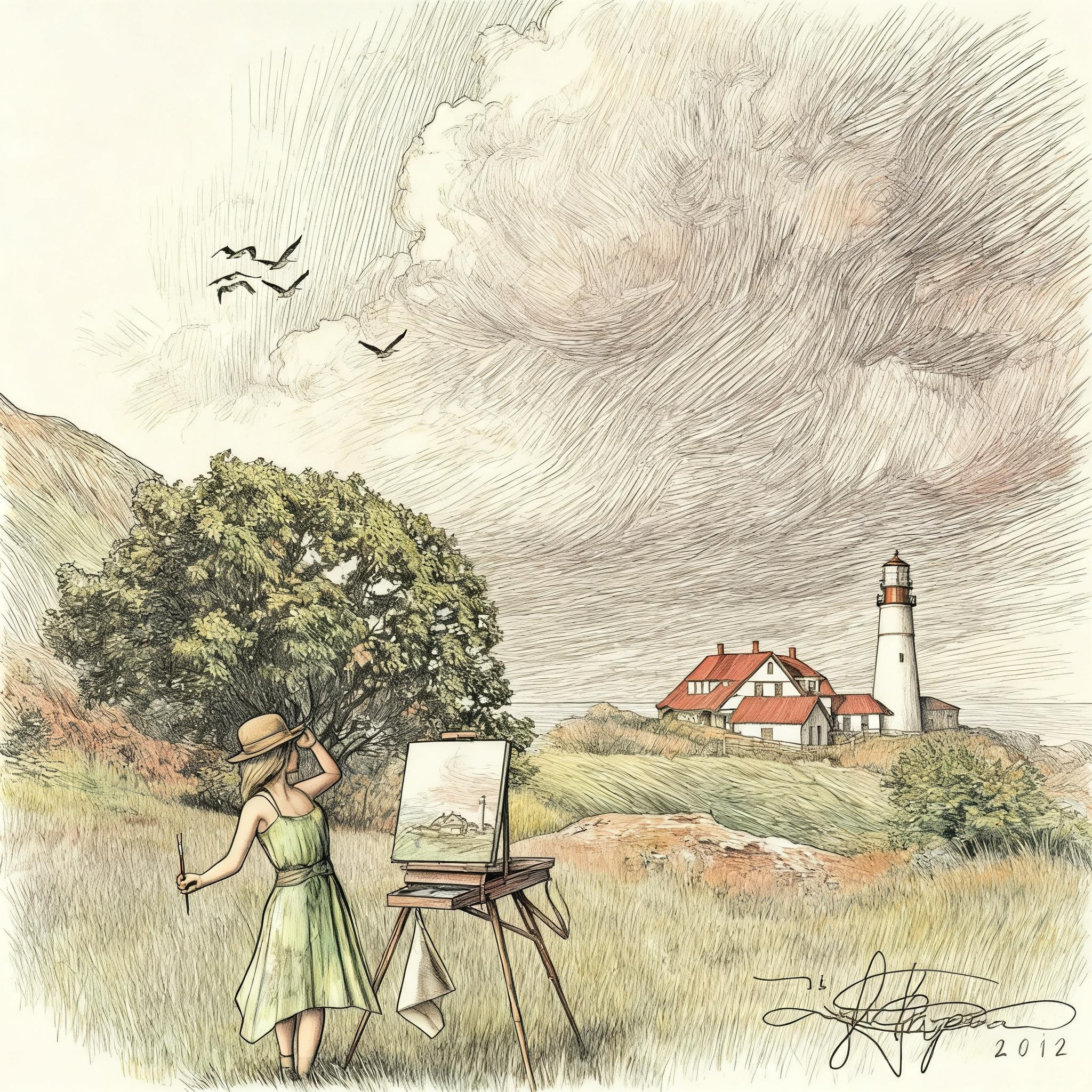 Evening Lighthouse