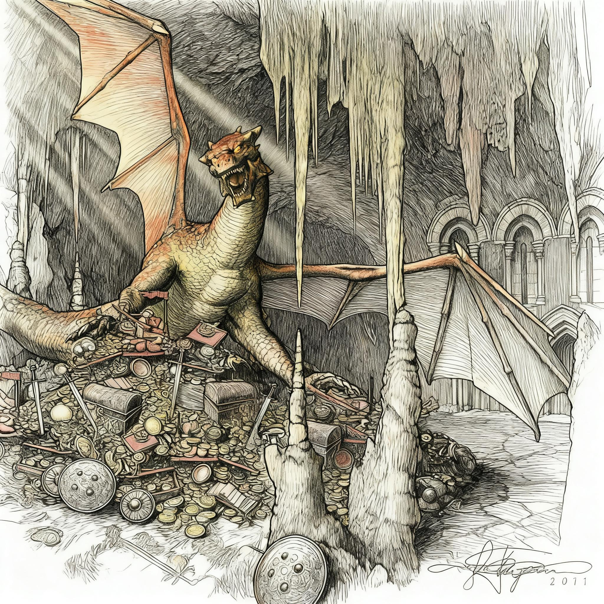 Smaug Inside the Mountain