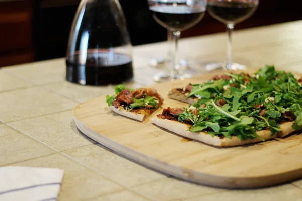 Prosciutto,Goat Cheese, and Fig Flatbread