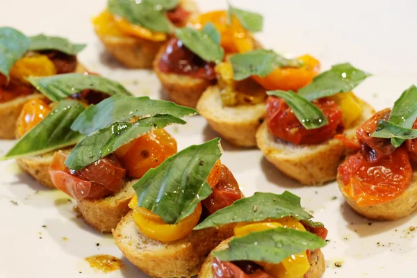 Roasted Heirloom Tomato Bruschetta