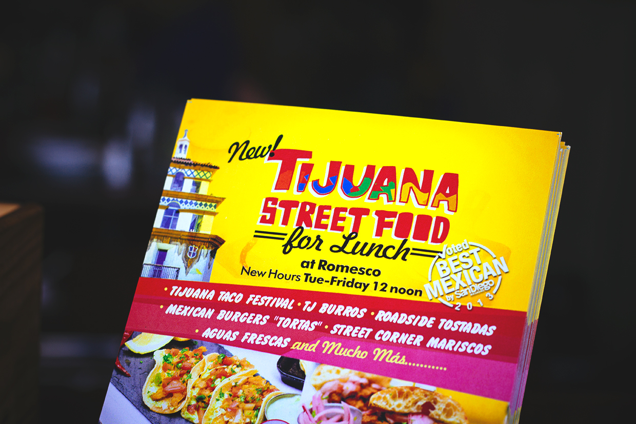 Romesco Mexiterranean Bistro: New Tijuana Inspired Lunch