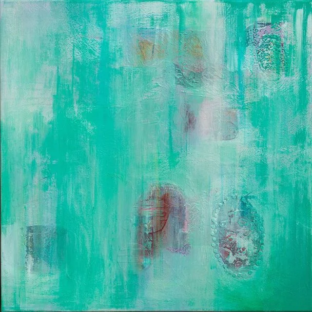 My painting &lsquo;Seeking the Unseen&rsquo; - selected as a finalist in the 2019 Walker and Hall Art Awards. Exhibition of finalists and winners at Waiheke Community Art Gallery, Oneroa #WaihekeIsland until 17 November 2019. #acrylics #mixedmedia #c