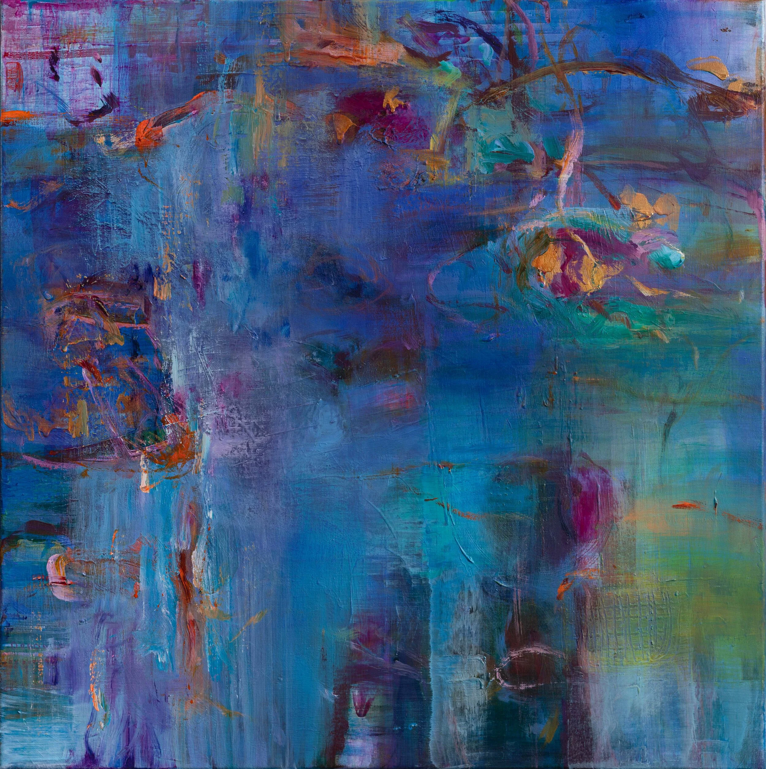 A perverse inward reflection, 75cm W x 75cm H x 35 D, acrylics on canvas
