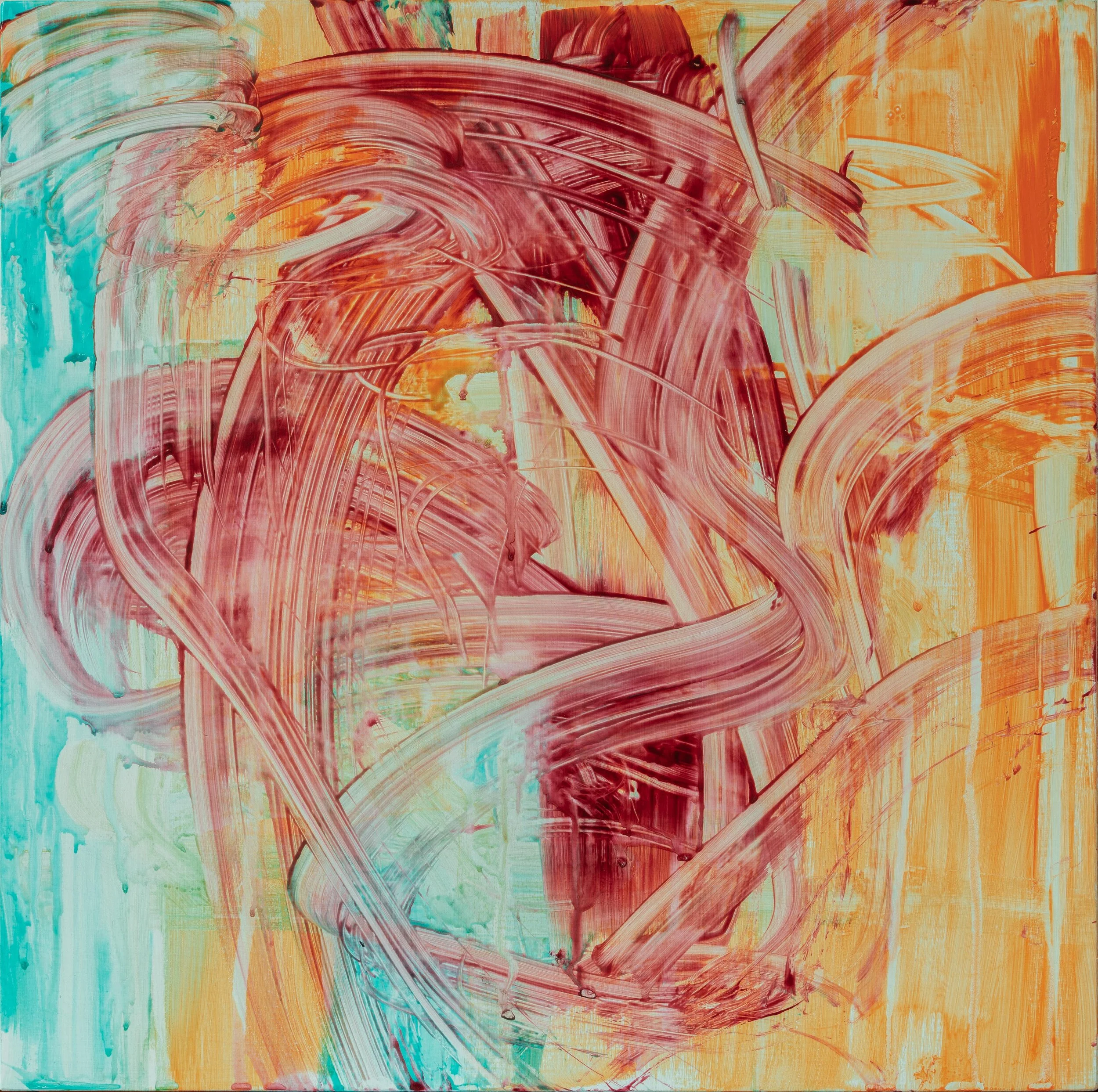 Look what you made me do, 40 W x 40cm H x 2.5cm D, acrylics on MDF board