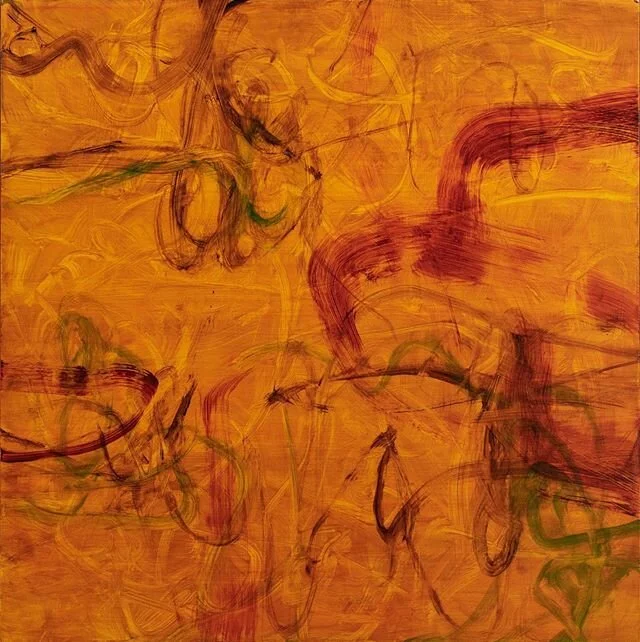 My painting &lsquo;Running Scared&rsquo;. Acrylics and mixed media on board. #nzart #contemporaryart #abstractart #nzpainting #nzartist