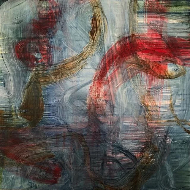 My painting &lsquo;I Don&rsquo;t Do Whimsy&rsquo; recently shown at BSA Gallery Auckland &lsquo;Passell&rsquo; group exhibition. Acrylics and mixed media on MDF board. Size: 400 x 400mm. #contemporaryart #abstractart #modernpainting #gesturalabstract