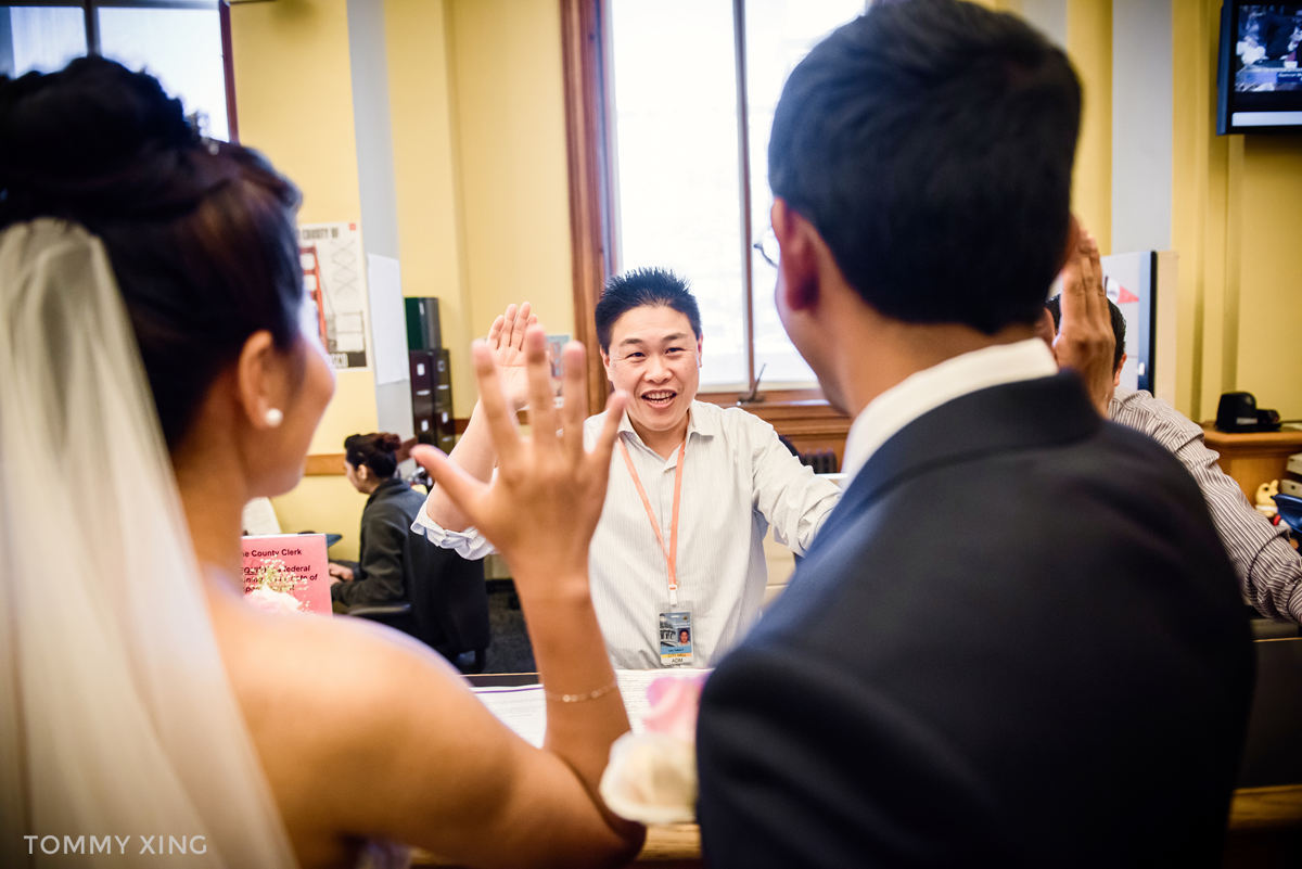 San Francisco City Hall Wedding - 旧金山市政厅婚礼领证仪式 - Tommy Xing