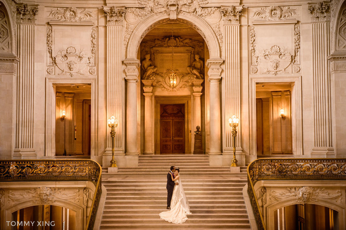 San Francisco City Hall Wedding - 旧金山市政厅婚礼领证仪式 - Tommy Xing
